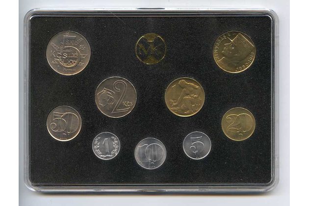 1991 Sada oběžných mincí - 10 Kčs Štefánik