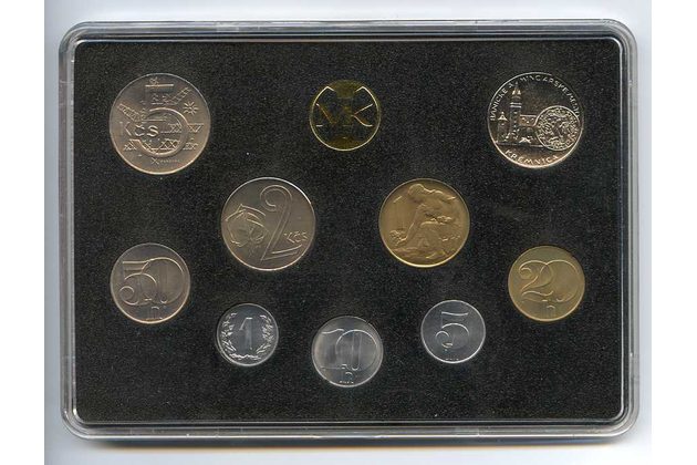1991 Sada oběžných mincí ČR - žeton mincovny