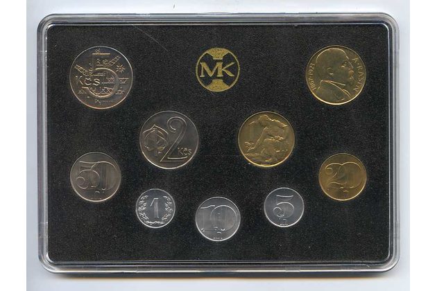 1992 Sada oběžných mincí ČR - 10 Kčs Rašín