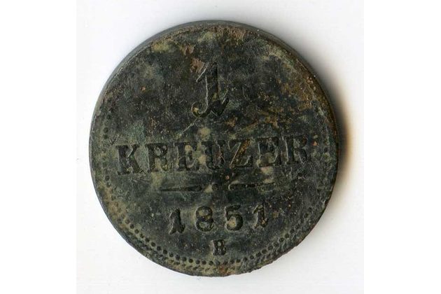 1 Kreuzer 1851 B (wč.42)