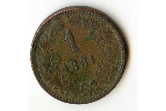 1 Kreuzer 1881 b.z. (wč.82)