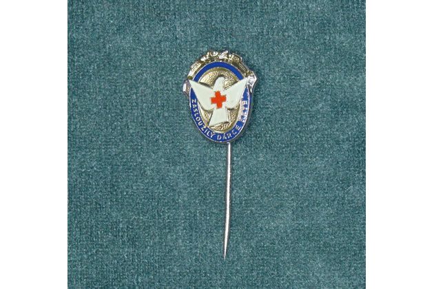 12901- Odznak- Zasloužilý dárce krve-tmavě modrý