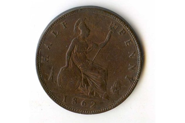 1/2 Penny r. 1862 (č.220)