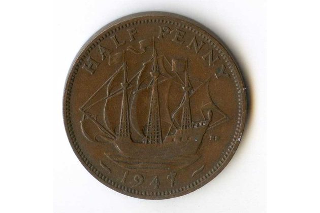 1/2 Penny r. 1947 (č.521)
