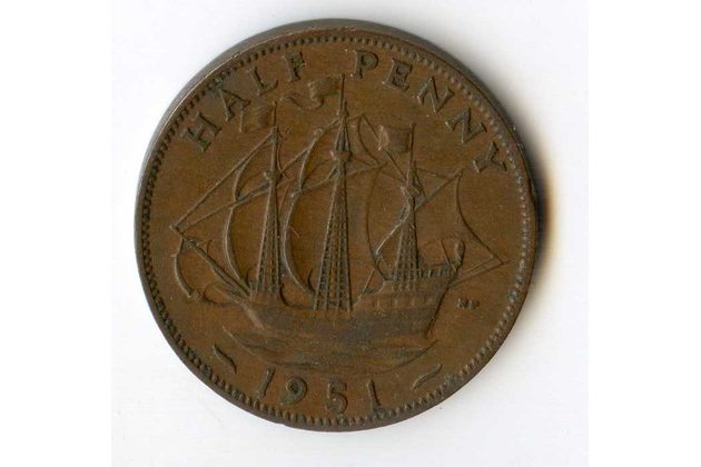 1/2 Penny r. 1951 (č.528)