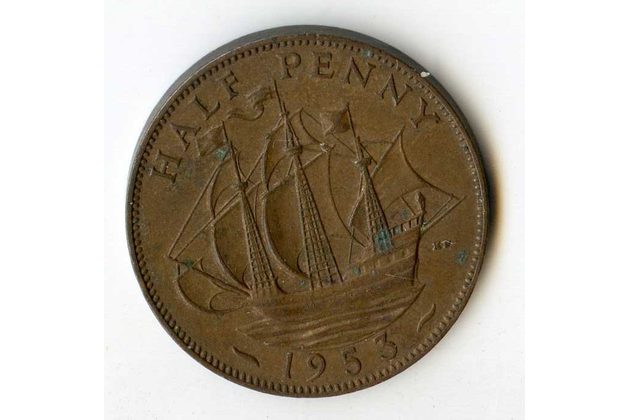 1/2 Penny r. 1953 (č.532)