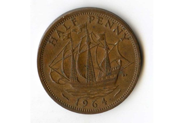 1/2 Penny r. 1964 (č.555)