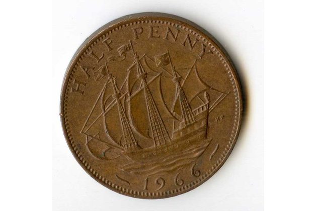 1/2 Penny r. 1966 (č.558)
