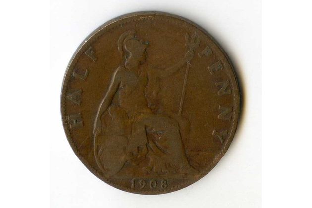 1/2 Penny r. 1908 (č.635)