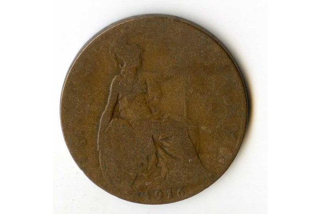 1/2 Penny r. 1916 (č.652)