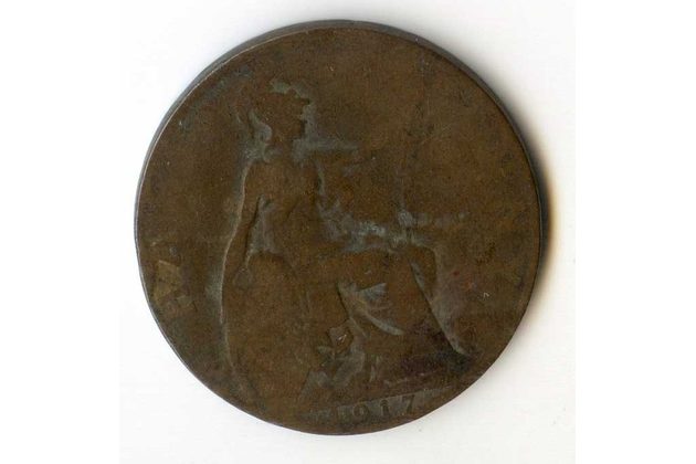 1/2 Penny r. 1917 (č.654)