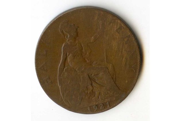 1/2 Penny r. 1921 (č.662)