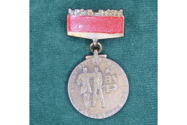 12975- BSP- Člen brigády soc.práce bronzový v etui