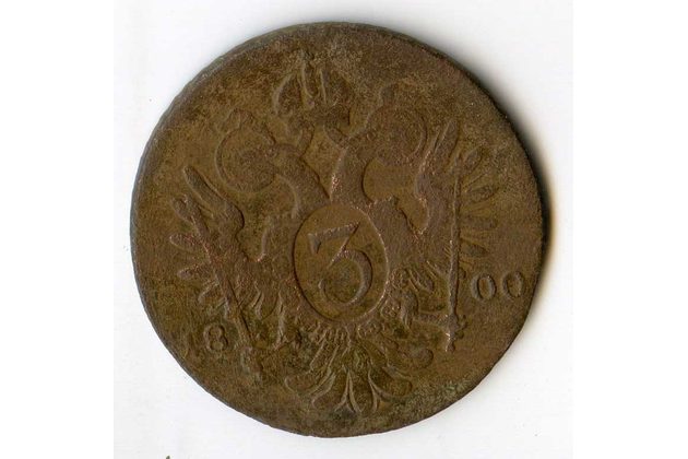 3 Kreuzer r. 1800 G (wč.208)