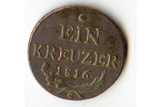 1 Kreuzer r. 1816 S (wč.364)