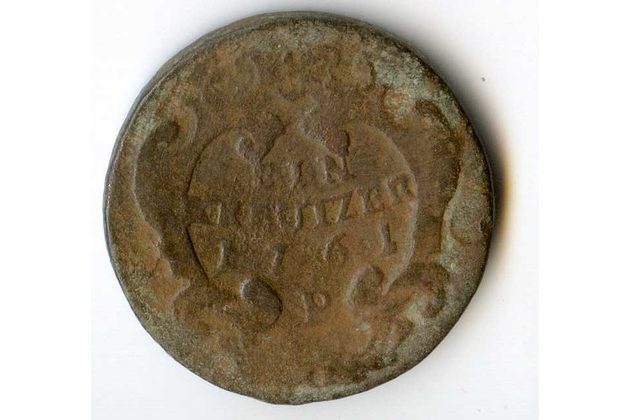 1 Kreuzer r. 1761 P (wč.101)