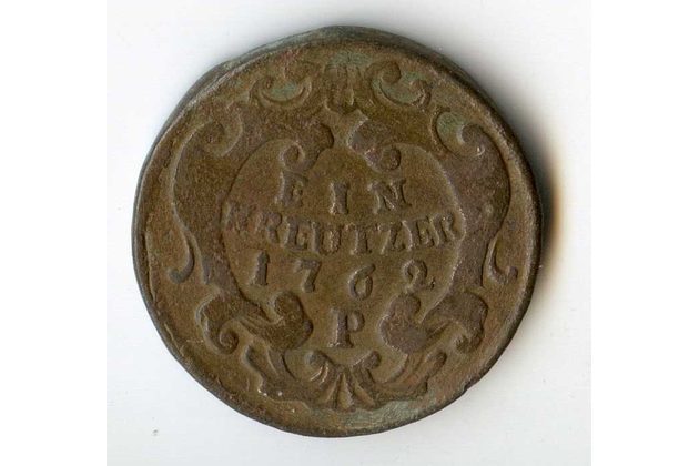 1 Kreuzer r. 1762 P (wč.134)
