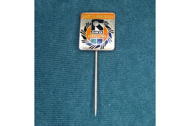 19076- OKD Držitel rekordu 7.pětiletky- Oranžový