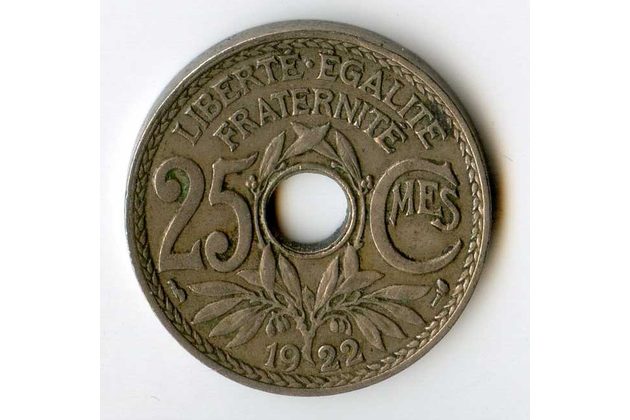 25 Centimes r.1922 (wč.228)