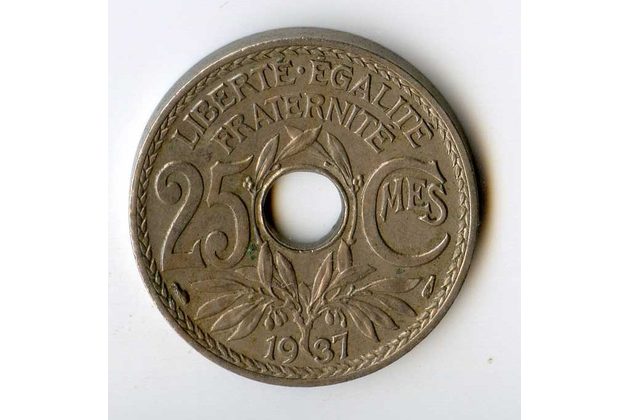 25 Centimes r.1937 (wč.259)
