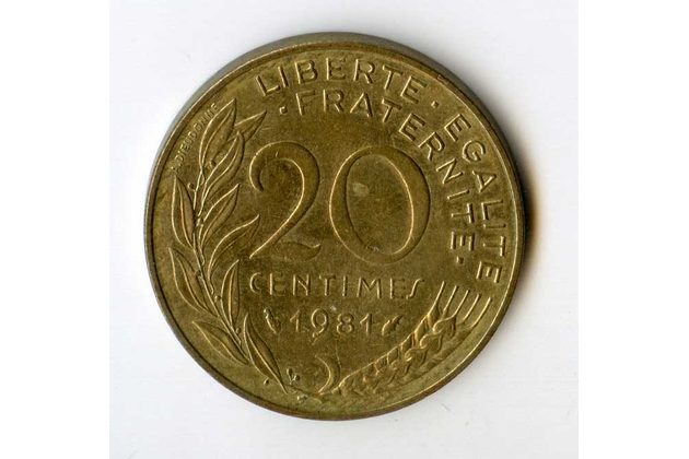 20 Centimes r.1981 (wč.716)