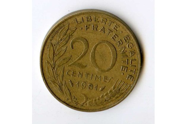 20 Centimes r.1981 (wč.717)