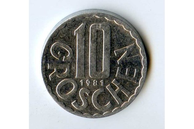 10 Groschen r.1981 (wč.370)
