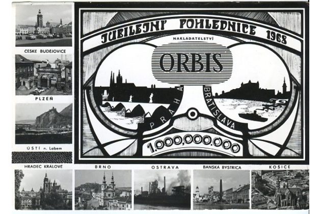 E 51140 - Jubilejní pohlednice 1968 Orbis