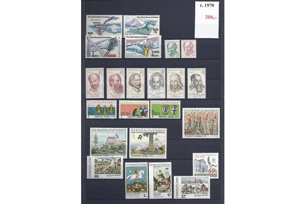 ročník známek 1970