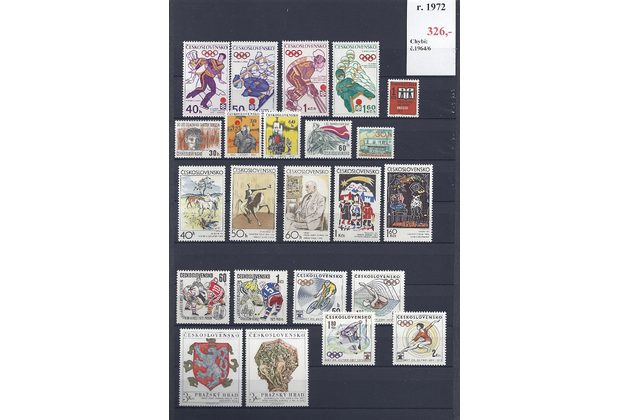 ročník známek 1972