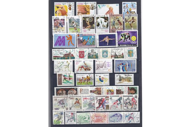 známky - soubor č.17 - Doprava + Sport 