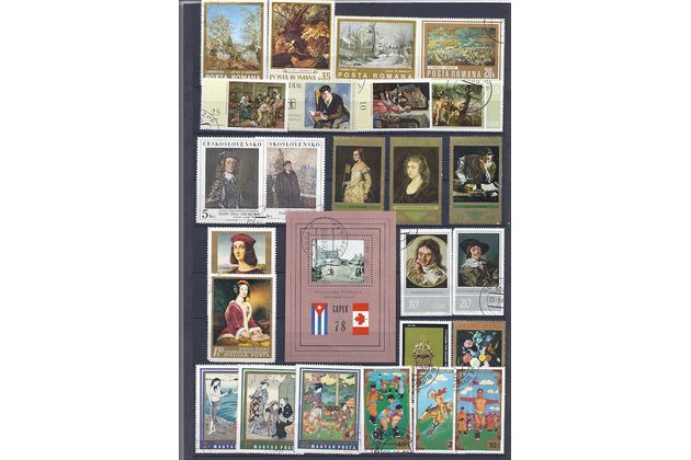 známky - soubor č.14 - Umění + ostatní 